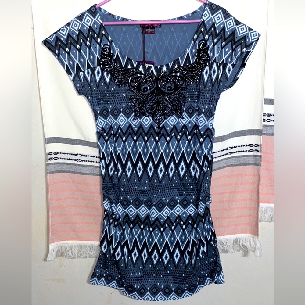 Womens Large NWT Rock & Roll Cowgirl Dress/Blouse